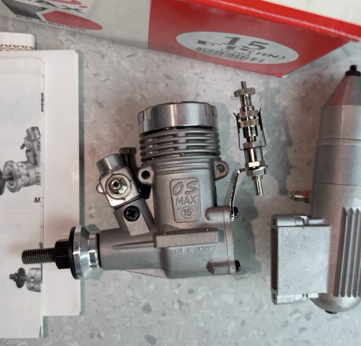 Rc Helicopter Nitro - Japan NEW O.S. Engine MAX-15 FP
