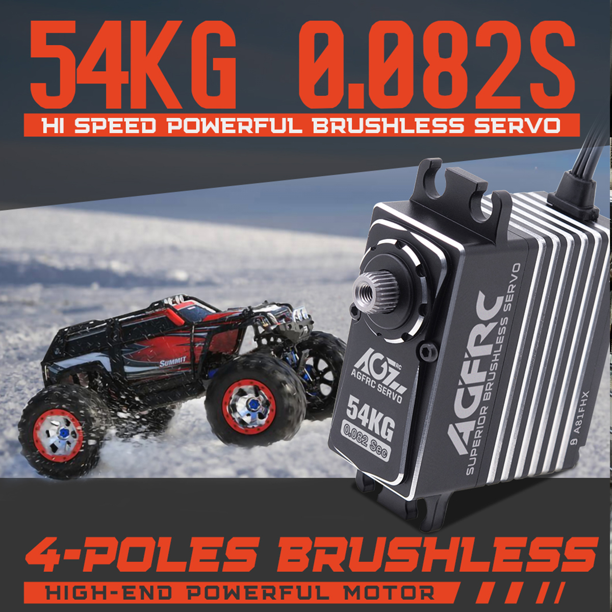 Rc Helicopter Battery - AGFRC A81FHX 54KG HV 4-Pole Brushless