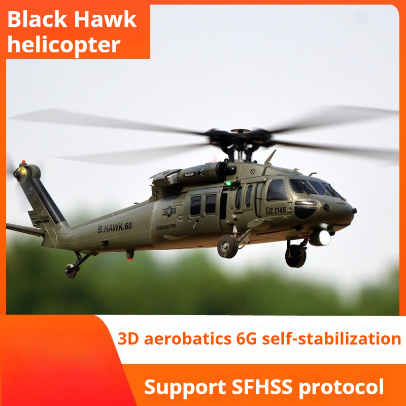 Rc Helicopter Large - Yuxiang F09v Black Hawk Uh60 Six