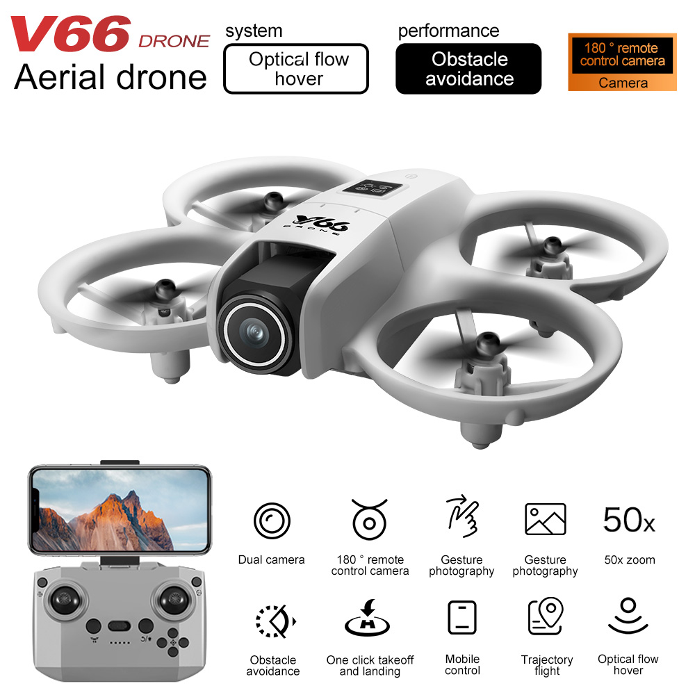 New V66 Mini Drone HD Camera 4 – Rc Helicopter Case recenzja i cena