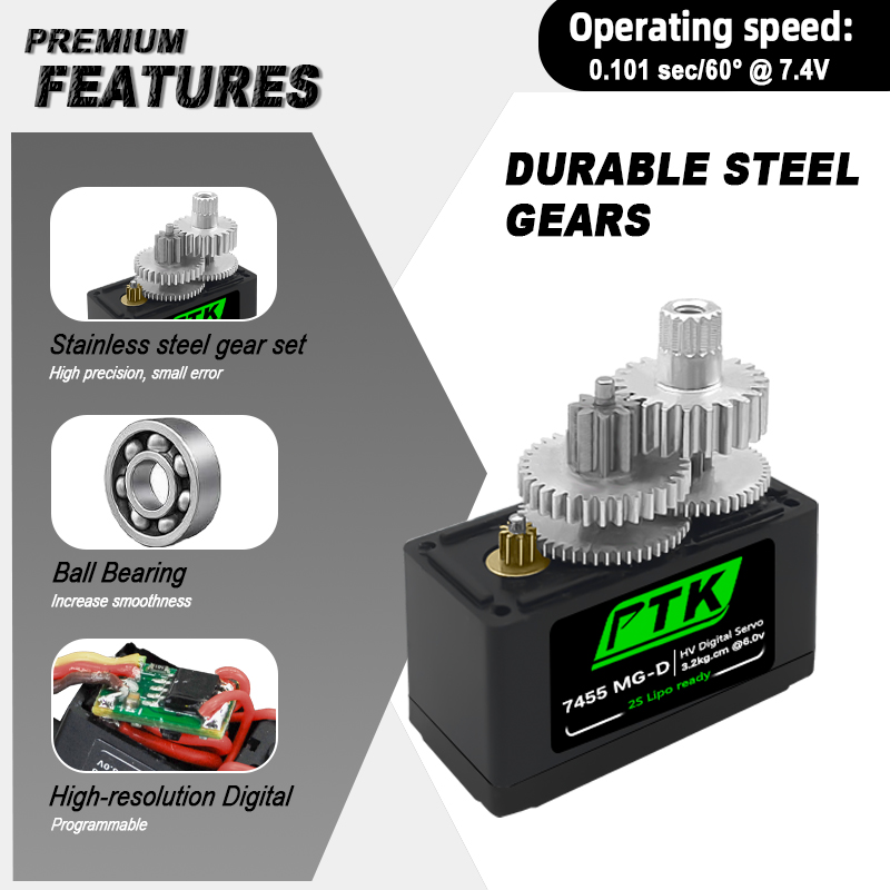 PTK 7455MG-D servo 12g Digital – Rc Helicopter Parts recenzja i cena