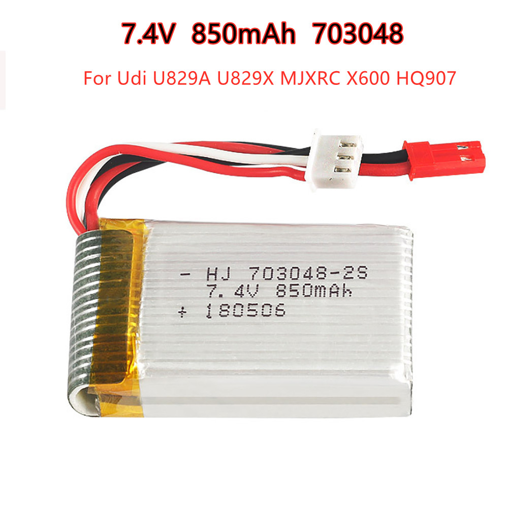 1-5pcs  2s 7.4V 850mAh 703048  – Rc Helicopter Battery recenzja i cena