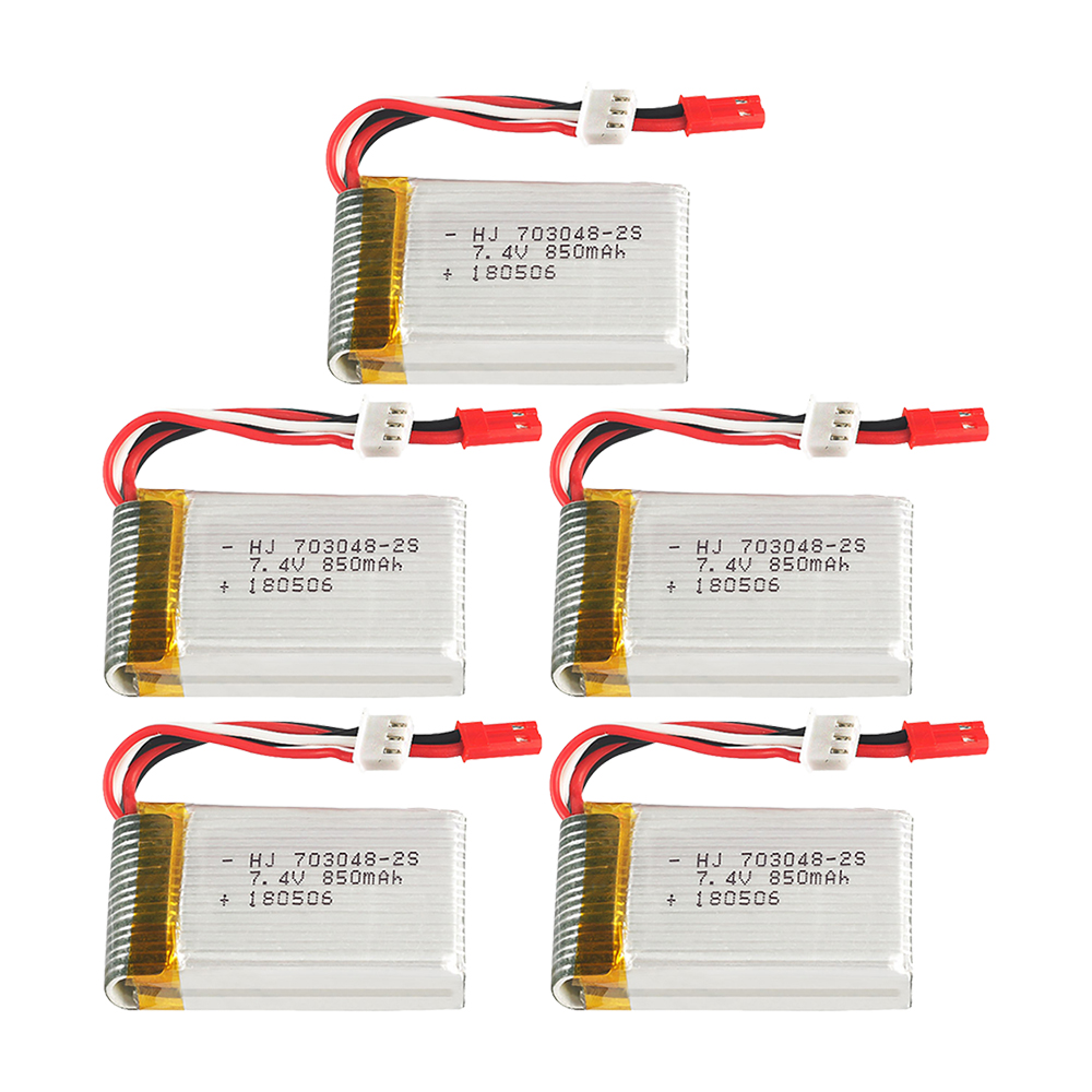 1-5pcs  2s 7.4V 850mAh 703048  – Rc Helicopter Battery recenzja i cena