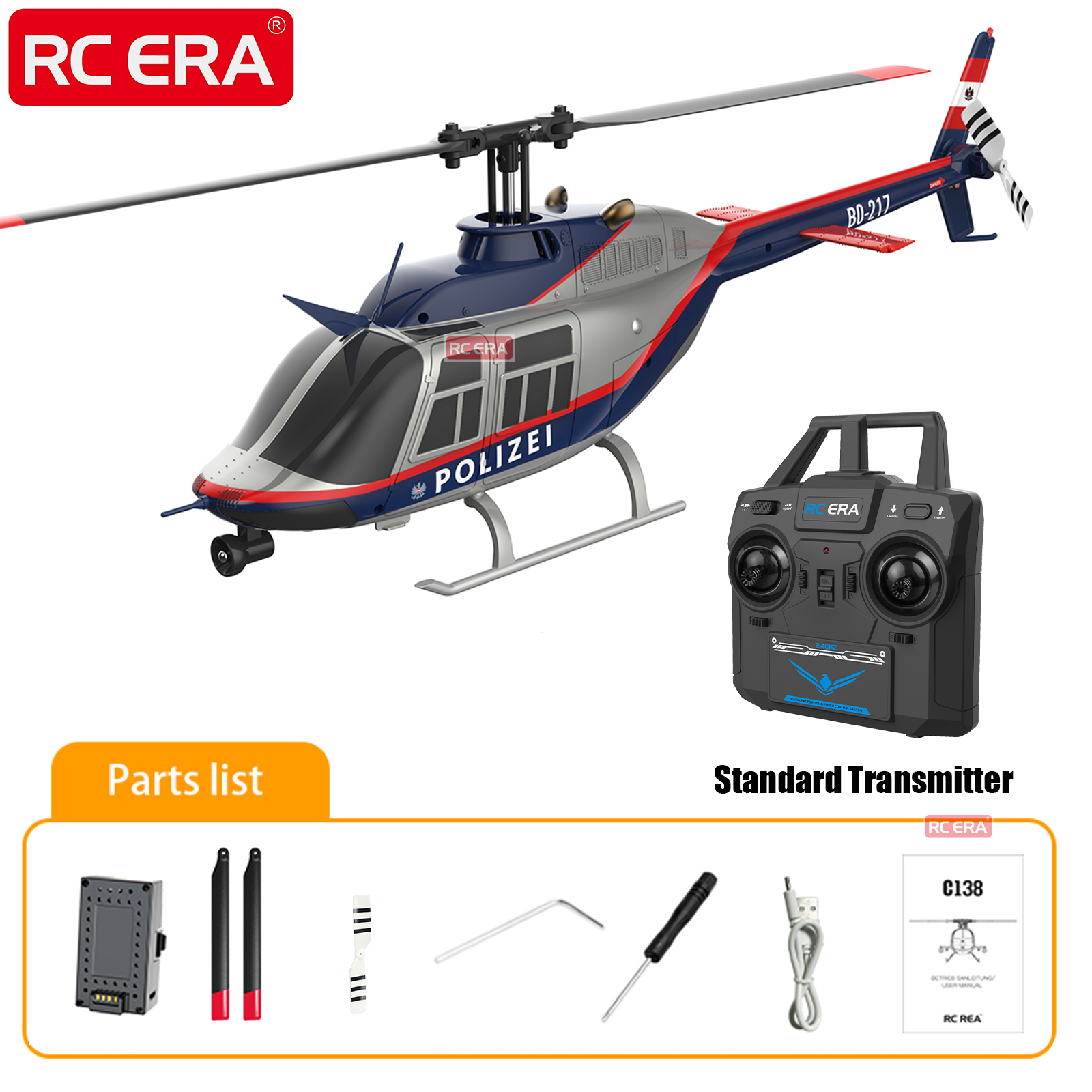 RC ERA C138 BELL 206 Jet Range – Rc Helicopter Gyro recenzja i cena