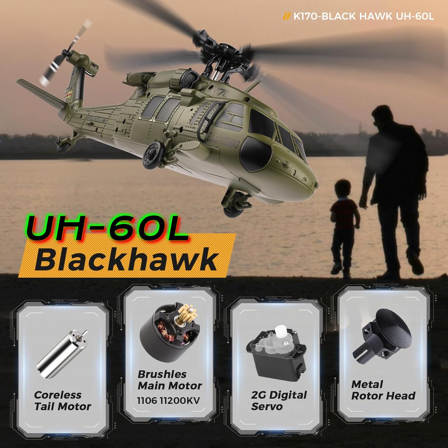 WLtoys K170 Brushless 4-CH RC  – Rc Helicopter Gyro recenzja i cena