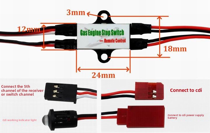 Gas Engine CDI Kill Switch for – Rc Helicopter Gas recenzja i cena