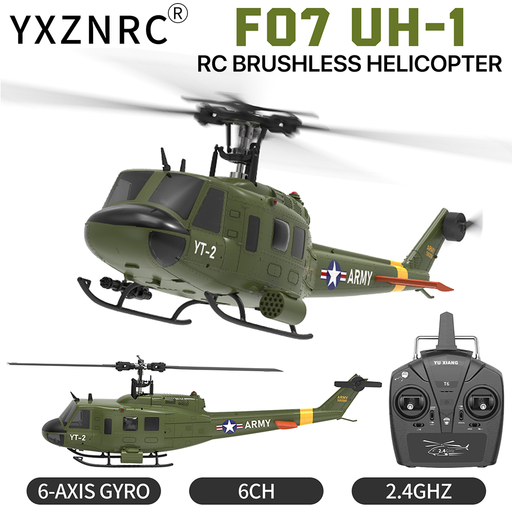 YUXIANG F07 UH-1 Aileronless H – Rc Helicopter Gyro recenzja i cena