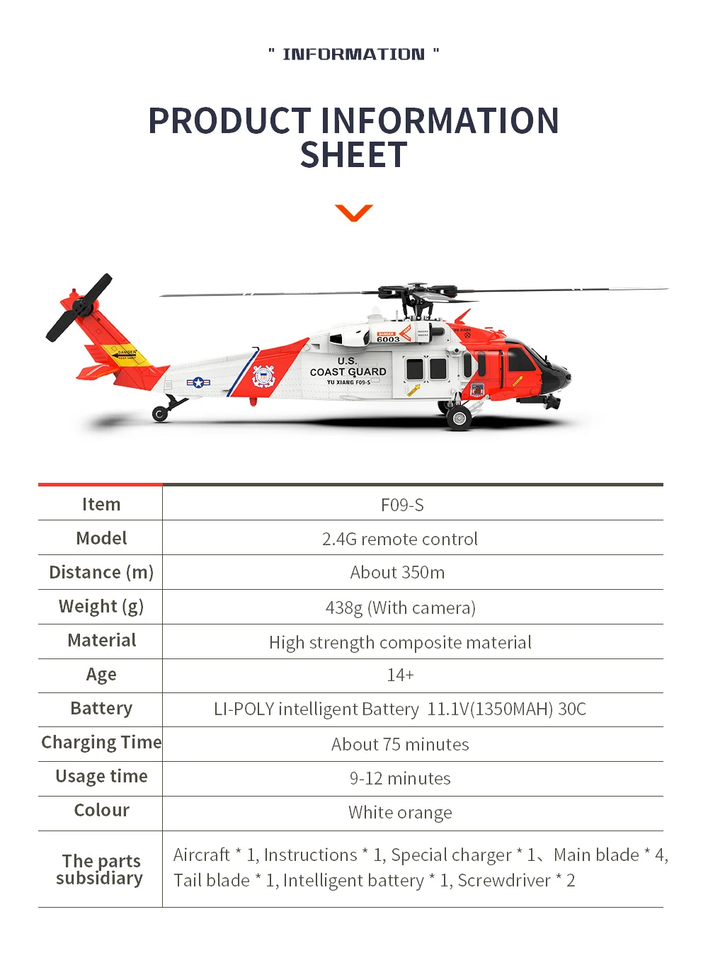 YU XIANG F09-S Battery 6CH  UH – Rc Helicopter Coaxial recenzja i cena