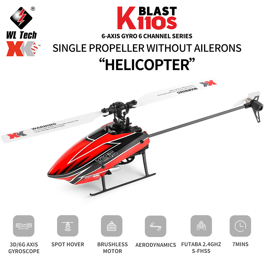 Wltoys XK K110S 6CH 3D 6G Syst – Rc Helicopter Single Rotor recenzja i cena