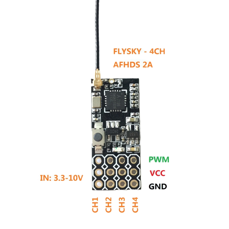 Flysky FS2A Mini Receiver 4CH  – Rc Helicopter Remote Control recenzja i cena