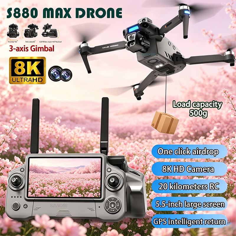 2026 New 8K Dual Camera Drone  – Rc Helicopter Electric recenzja i cena