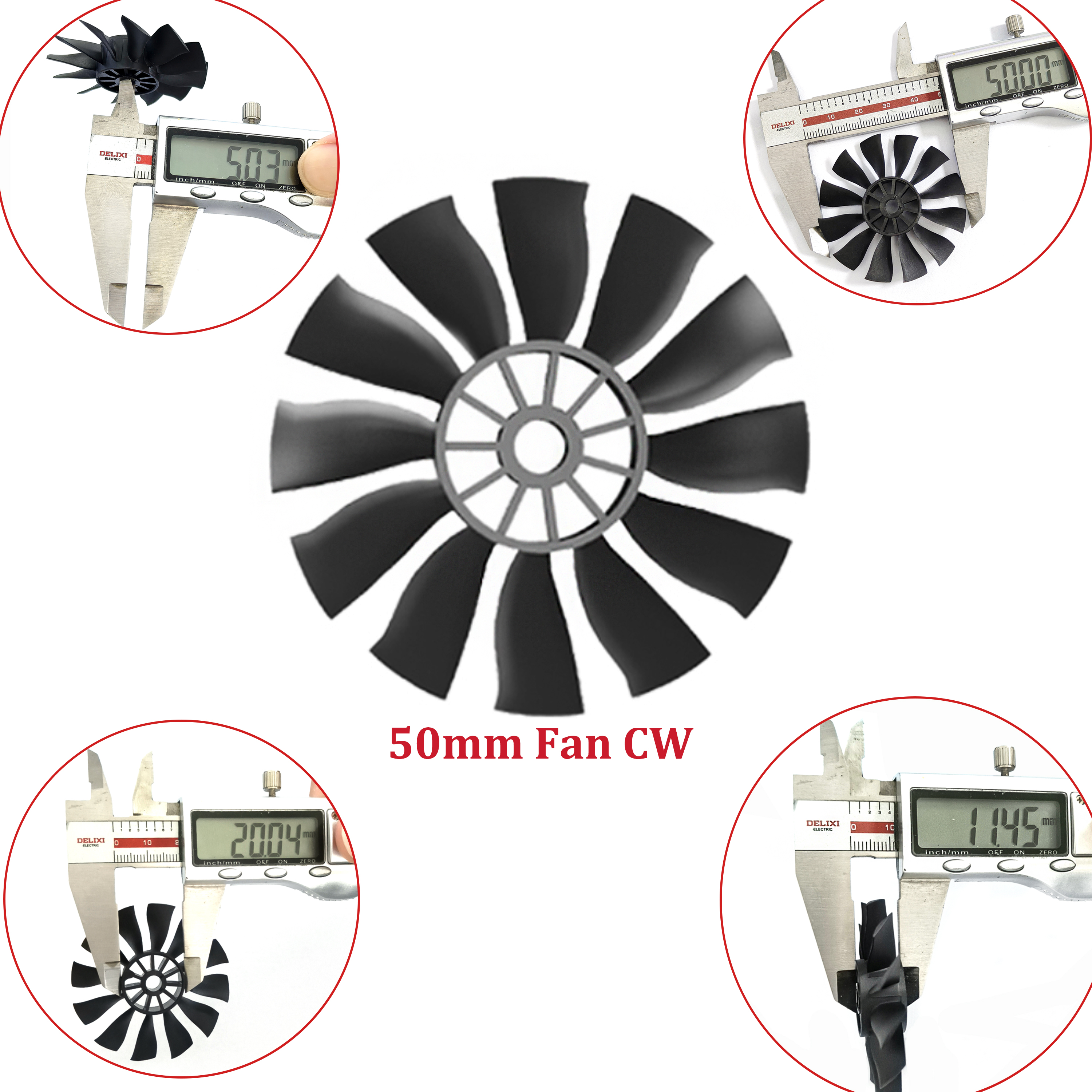 QX-MOTOR 12Blades CW CCW 70mm  – Rc Helicopter Blade recenzja i cena