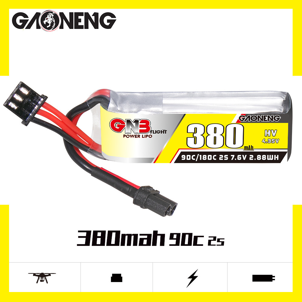GNB 2S 7.6V 380mAh 90C/180C Li – Rc Helicopter Parts recenzja i cena