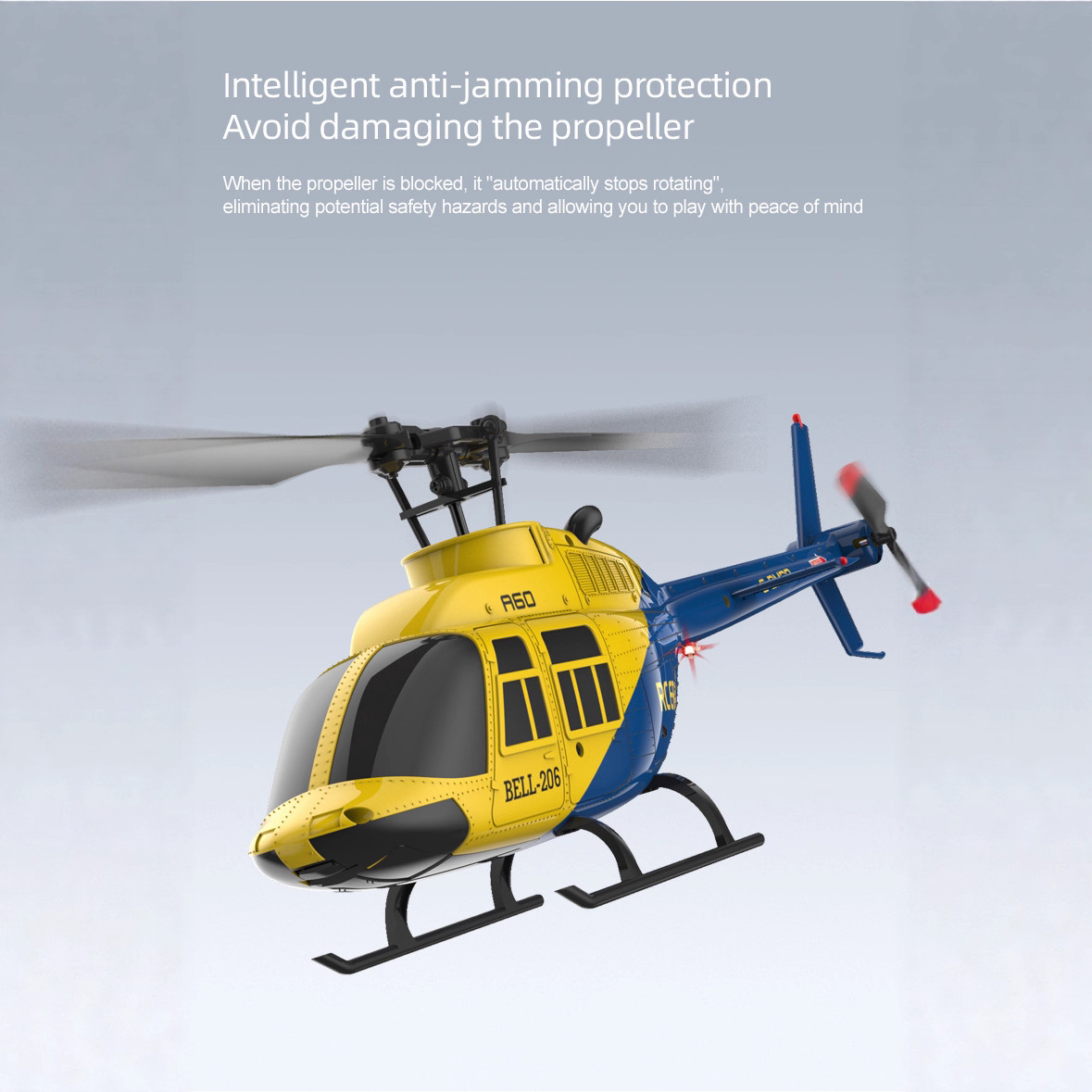 A60 1/42 Scale Bell 206 RC Hel – Rc Helicopter Single Rotor recenzja i cena