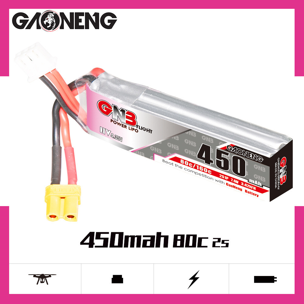 GNB LiPo Battery HV 2S 7.6V 45 – Rc Helicopter Parts recenzja i cena