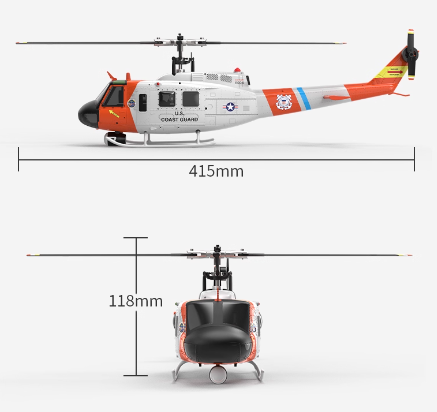 YUXIANG F07S Battery UH-1 RC H – Rc Helicopter Coaxial recenzja i cena