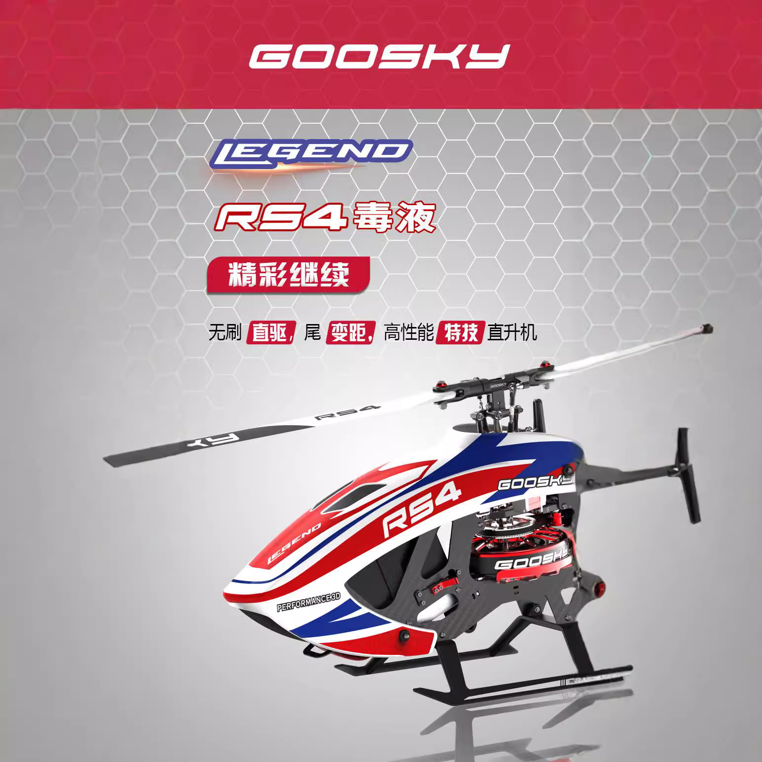 Goosky Rs4 Venom 380 Class 6ch – Rc Helicopter Gas recenzja i cena