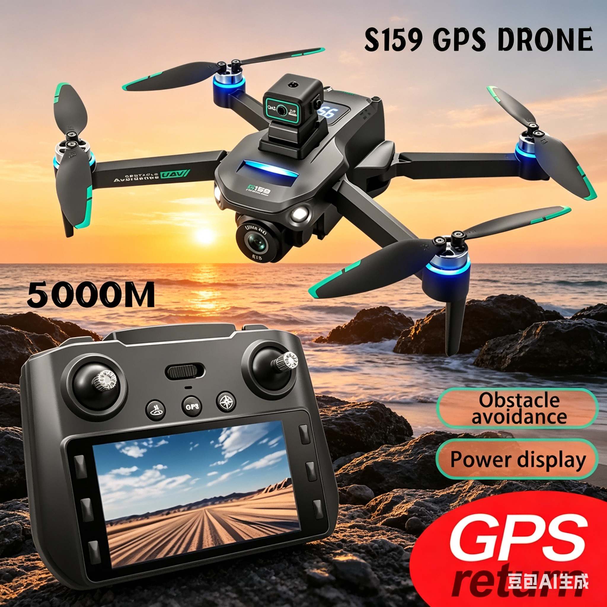 S159 GPS Drone 4K Profesional  – Rc Helicopter Electric recenzja i cena