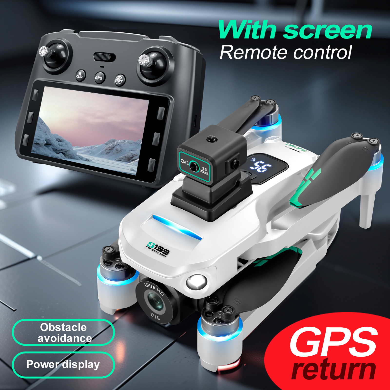 S159 GPS Drone 4K Profesional  – Rc Helicopter Electric recenzja i cena