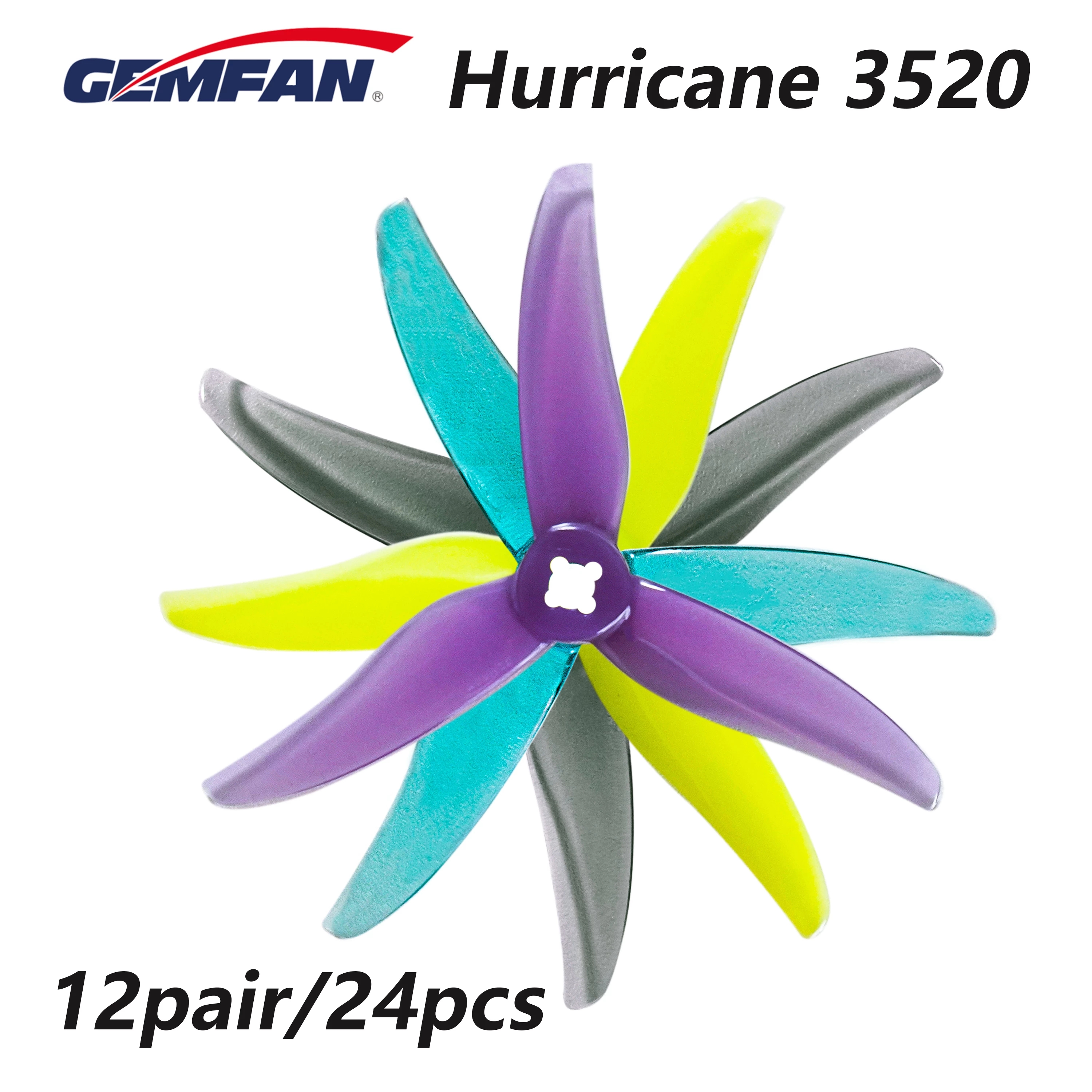 24pcs/12pairs Gemfan Hurricane – Rc Helicopter Blade recenzja i cena